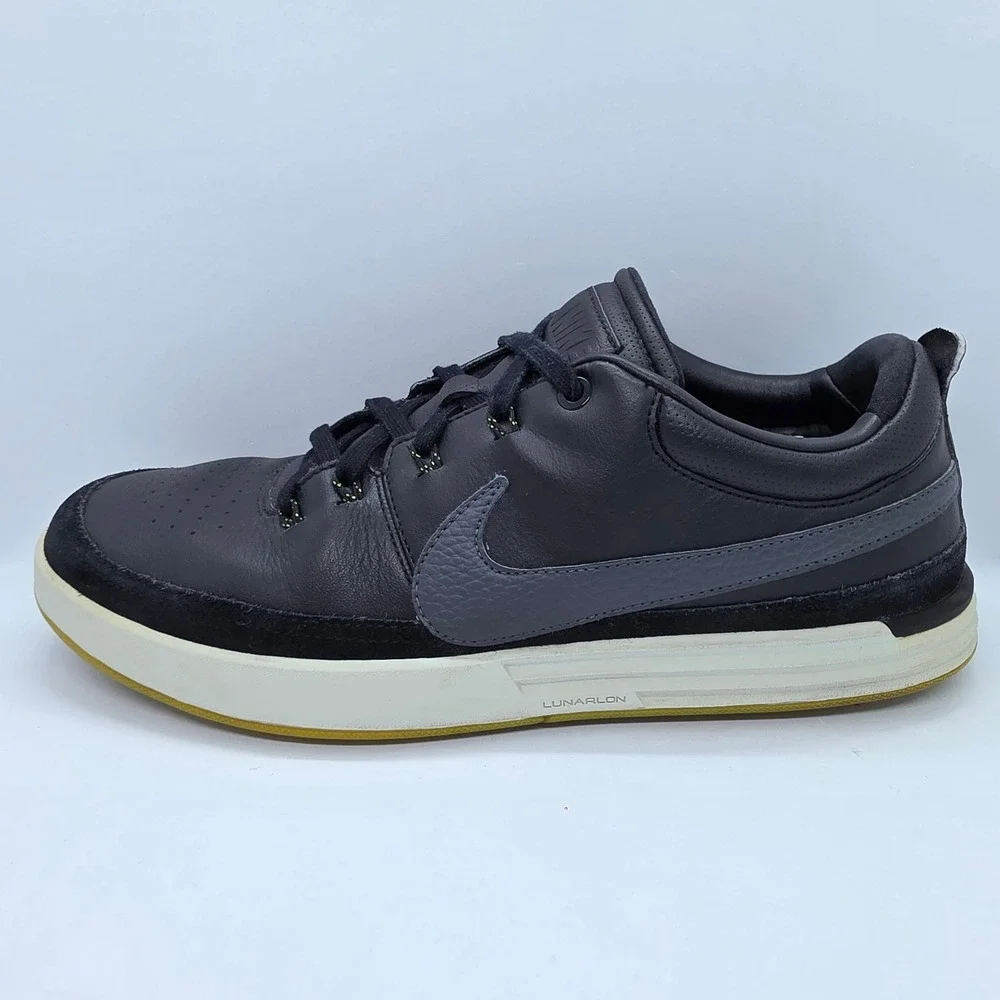 Nike Lunar Waverly Spikeless Golf Shoes Black Anthracite 652780-001 Mens 10